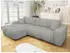 Mirjan24 Furyn Maxi Ecksofa Boucle L-Form mit Schlaffunktion und Bettkasten