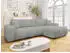 Mirjan24 Furyn Maxi Ecksofa Boucle L-Form mit Schlaffunktion und Bettkasten
