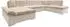 Mirjan24 Bergen Premium Ecksofa U-Form mit Schlaffunktion & Bettkasten, 345x76x205cm