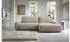 Selsey Alferia Ecksofa mit Schlaffunktion Breitcord-Bezug beige, L-Form 264x162cm