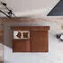 Masseno FIORO Ecksofa L-Form mit Schlaffunktion & Bettkasten, Kord, Braun (FIORO TILIA 52)