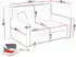 Mirjan24 Viva Lux II 2-Sitzer Schlafsofa mit Bettkasten (Nazar 225.01)
