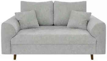S-Style M&ouml;bel Trygve 2-Sitzer-Sofa Chenille Hellgrau 150x81x93cm