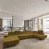 Masseno Toriva R-S Ecksofa U-Form Velours Gelb mit Schlaffunktion & Bettkasten (TORIVA R-S MONOLITH 48)