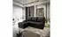 Masseno Rita M Ecksofa L-Form mit Schlaffunktion & Bettkasten, Velours, Schwarz, 200x141cm (MONOLITH 95)