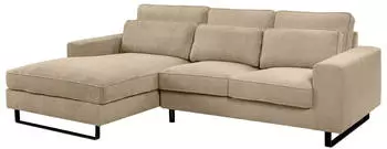 Mid.you Bolivia Ecksofa L-Form Cord Beige 276x183cm (001849021402)