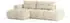 Masseno Fluma L-S Ecksofa L-Form Boucle-Stoff Creme mit Schlaffunktion 279x158cm (FLUMA L-S QUELLE 02)