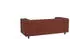 S-Style Möbel 2-Sitzer Sofa Cord-Stoff Terrakotta, Wellenfederung, Massivholz