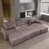 Masseno Tolari Ecksofa U-Form mit Schlaffunktion und Bettkasten, Rosa (TOLARI KRONOS 27)