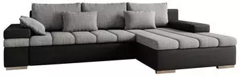 Mirjan24 Bangkok Ecksofa mit Schlaffunktion, Hellgrau, L-Form 310x175cm