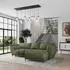 Masseno VESTANO R-S Ecksofa L-Form Velours-Stoff Grün mit Schlaffunktion & Bettkasten (VESTANO R-S MATT VELVET 38)
