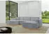 ALTDECOR IREA-U1 Wohnlandschaft U-Form Velvet, hellgrau, 301x165x80cm (IREA-U1)