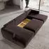 Masseno Sentum K Ecksofa U-Form mit Schlaffunktion & Bettkasten, Braun (SENTUM K KRONOS 06)