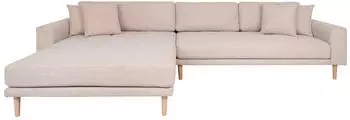 House Nordic Lido Ecksofa Stoff Beige, 290x76x92cm (46-1301607)