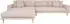 House Nordic Lido Ecksofa Stoff Beige, 290x76x92cm (46-1301607)