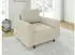 S-Style Möbel Maya Polstergarnitur 3+1 Cordstoff, Beige, Holzfüße