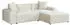 Home Deluxe AMELIO Ecksofa Cord L-Form, Beige, 240x178cm