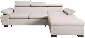Beautysofa COCO Eckschlafsofa mit Bettkasten, verstellbare Kopfst&uuml;tzen, Stoff, Rechts (Casa 02)