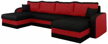Mirjan24 Kris U Ecksofa U-Form mit Schlaffunktion und Bettkasten (Kris U)