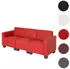 MCW Moncalieri 3-Sitzer Sofa Textil, rot (Moncalieri-3)