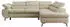 MKS Meble Pablo L Ecksofa L-Form Velvet Beige Schlaffunktion Bettkasten (PABLO L)