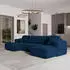 Masseno Sentum K Ecksofa U-Form mit Schlaffunktion & Bettkasten, Blau (SENTUM K KRONOS 09)