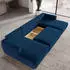 Masseno Sentum K Ecksofa U-Form mit Schlaffunktion & Bettkasten, Blau (SENTUM K KRONOS 09)