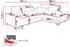 Mirjan24 Laris Premium Ecksofa mit Schlaffunktion und Bettkasten, L-Form