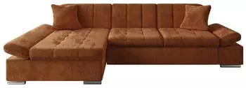 Mirjan24 Malwi Ecksofa L-Form mit Schlaffunktion & Bettkasten, Textil, 278x161cm (Malwi)