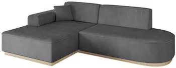 ALTDECOR IREA-L1 Ecksofa L-Form 3-Sitzer Textil Dunkelgrau 232x165cm (IREA-L1)