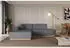 ALTDECOR IREA-L1 Ecksofa L-Form 3-Sitzer Textil Dunkelgrau 232x165cm (IREA-L1)