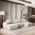 Masseno Savona P Wohnlandschaft U-Form Schlaffunktion Creme (SAVONA P POSO 100)