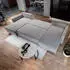 Masseno VERNI Ecksofa U-Form Schlaffunktion Bettkasten Beige (VERNI PAROS 02)