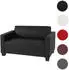 MCW Lyon 2-Sitzer Loungesofa Kunstleder, schwarz