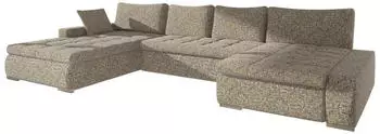 Mirjan24 Caro Wohnlandschaft U-Form 7-Sitzer Textil, 394x80x213cm