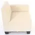 MCW Moncalieri Sofa Seitenteil rechts mit Armlehne, Kunstleder, creme