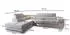 Masseno Apiro L-S Ecksofa L-Form Kordstoff Hellgrau mit Schlaffunktion & Bettkasten, 276x202cm (APIRO L-S)