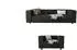 S-Style Möbel Oskar Polstergarnitur 3+1 Cord-Stoff, Schwarz, 175x65x80cm
