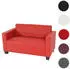 MCW Moncalieri 2-Sitzer Loungesofa Kunstleder, rot