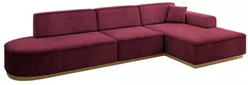 ALTDECOR IREA-L2-v2 Ecksofa L-Form Bordeauxrot 327x165cm (IREA-L2-v2)