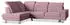 Masseno LERMA R-S Ecksofa L-Form Velours Lila mit Schlaffunktion & Bettkasten (LERMA R-S MONOLITH 62)