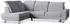 Masseno LERMA L-S Ecksofa L-Form mit Schlaffunktion & Bettkasten, Hellgrau (LERMA L-S MONOLITH 84)
