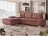 Mirjan24 Orkan Mini Ecksofa L-Form mit Schlaffunktion und Bettkasten (Uttario Velvet 2955 + Evo 28)