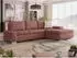 Mirjan24 Orkan Mini Ecksofa L-Form mit Schlaffunktion und Bettkasten (Uttario Velvet 2955 + Evo 28)