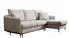 Selsey Volio Eckschlafsofa Samt beige, schwarze Beine, wasserabweisend (Volio)
