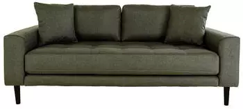 ebuy24 Lido 2,5-Sitzer Sofa Textil Gr&uuml;n (180x76x93cm)