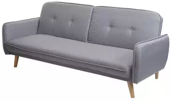 MCW Schlafsofa MCW-J18 Klappsofa Stoff 185cm, grau (MCW-J18)