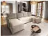 Masseno TRES Wohnlandschaft U-Form Kordstoff Beige Schlaffunktion (TRES POSO 02)