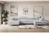 ALTDECOR GUSA-U Wohnlandschaft U-Form mit Schlaffunktion & Bettkasten, Grau, 342x202x107cm (GUSA-U)