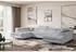 ALTDECOR GUSA-U Wohnlandschaft U-Form mit Schlaffunktion & Bettkasten, Grau, 342x202x107cm (GUSA-U)